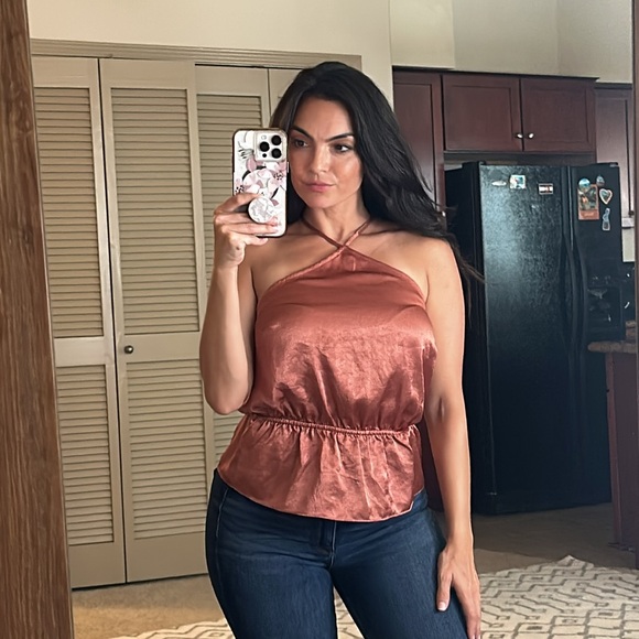 House of Harlow 1960 from REVOLVE Halter Top in Copper S - Picture 3 of 7